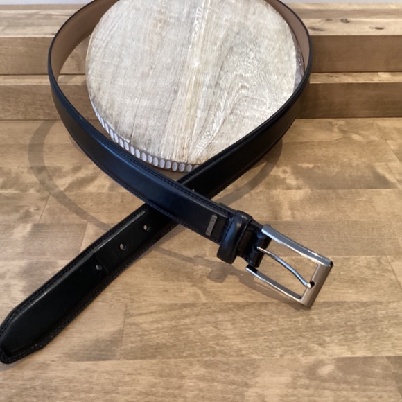 Black Leather Dockers Belt Size 38 - Picture 6 of 7